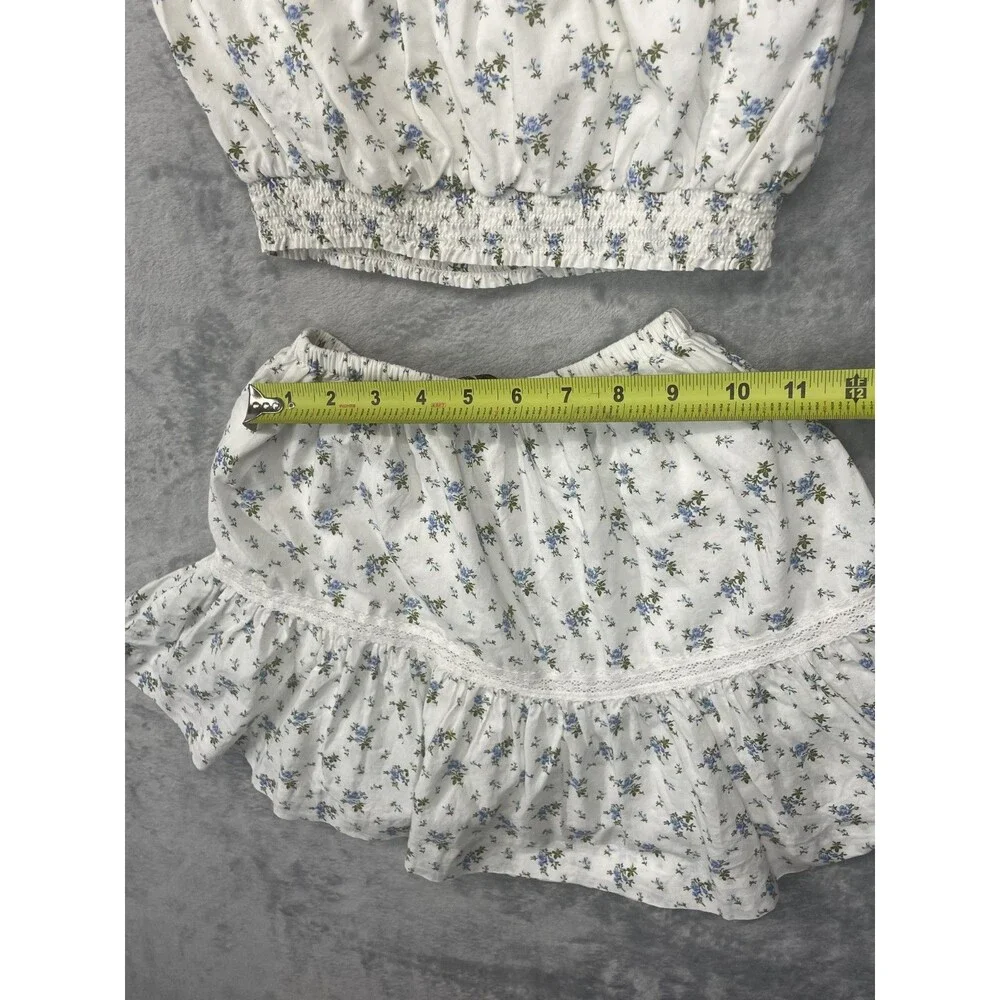 Polo Ralph Lauren Girls Sz: 8 White Floral Skirt & Top Set